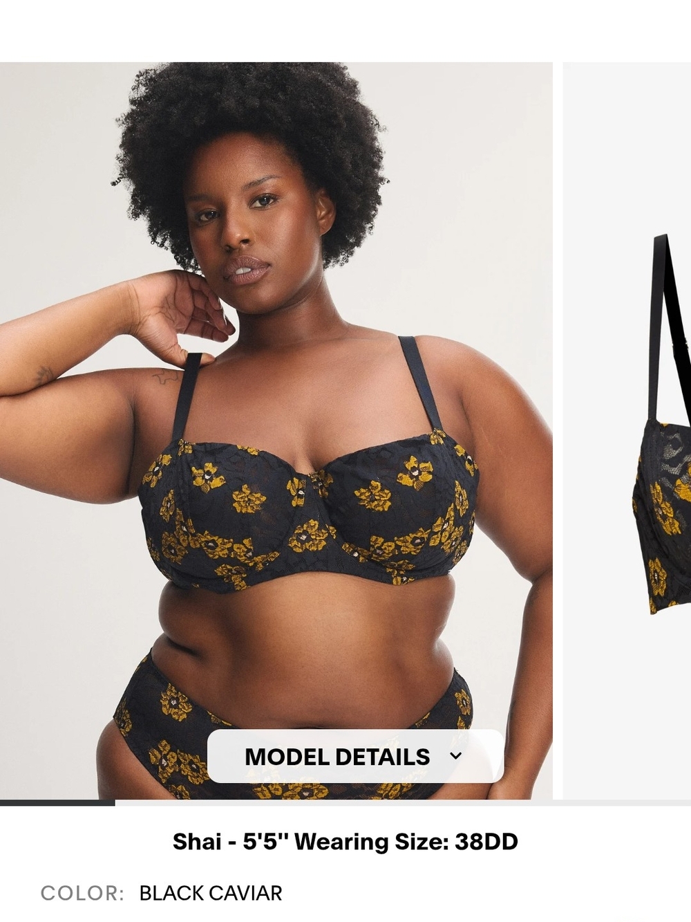 Savage X Fenty Feline Floral Unlined Balconette Bra & Cheeky Panty Set - Picture 6 of 14
